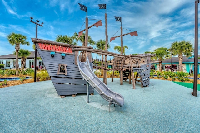 view of jungle gym