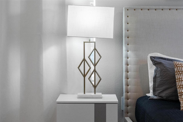 details with a textured wall