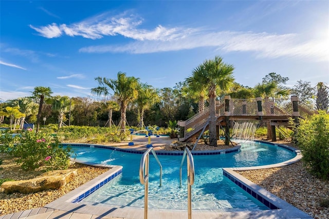 view of pool