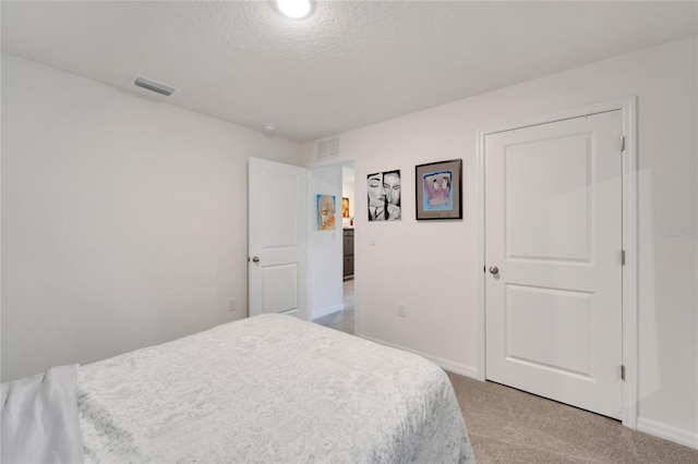 bedroom with carpet floors