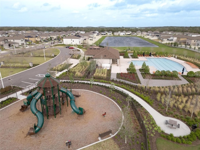 birds eye view of property