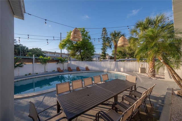 view of pool with a patio area