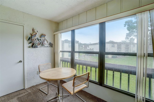 sunroom with plenty of natural light