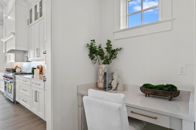 interior space featuring light hardwood / wood-style floors