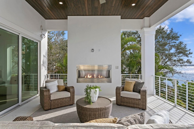 view of patio / terrace featuring a balcony