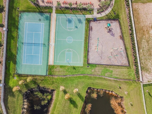 birds eye view of property