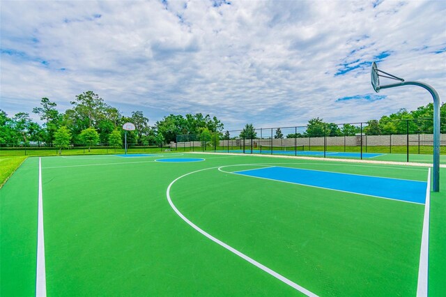 view of sport court