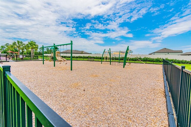 surrounding community with a playground