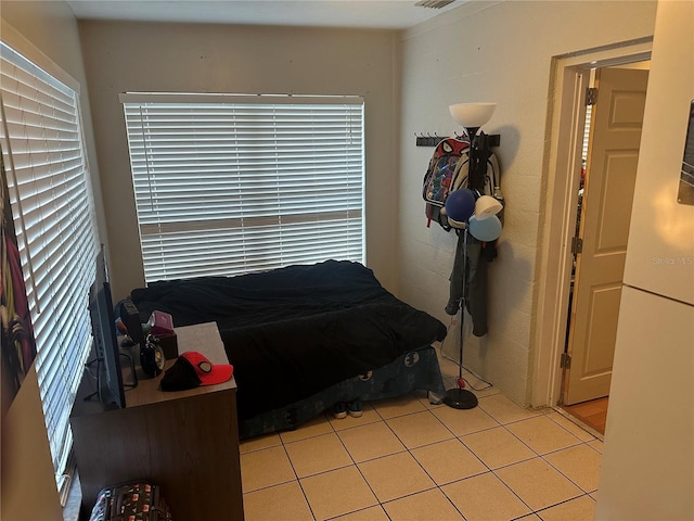 view of tiled bedroom