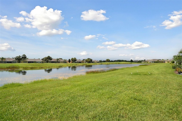 view of water feature