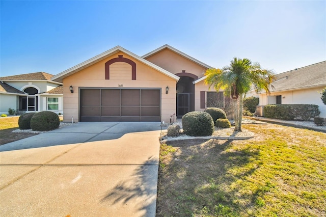 ranch-style house with a garage