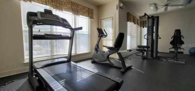 view of workout room