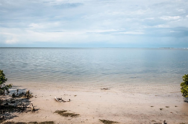 water view with a view of the beach