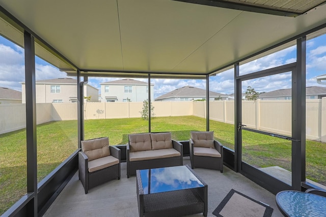 view of sunroom / solarium