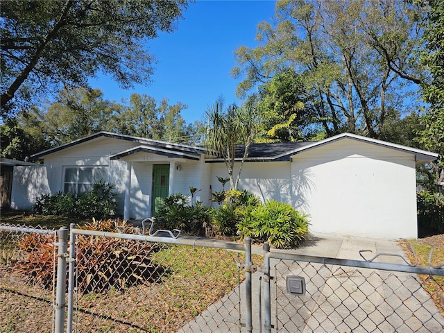 view of ranch-style home