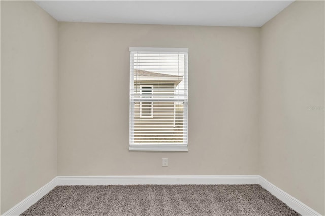 view of carpeted empty room