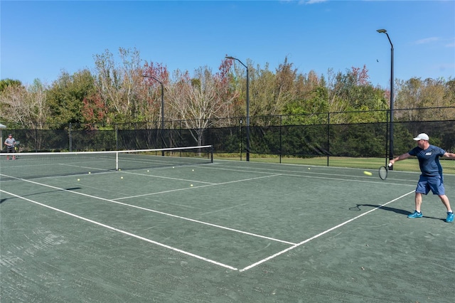 view of sport court