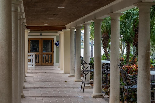 entrance to property with covered porch