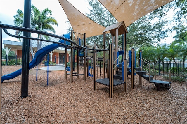 view of jungle gym