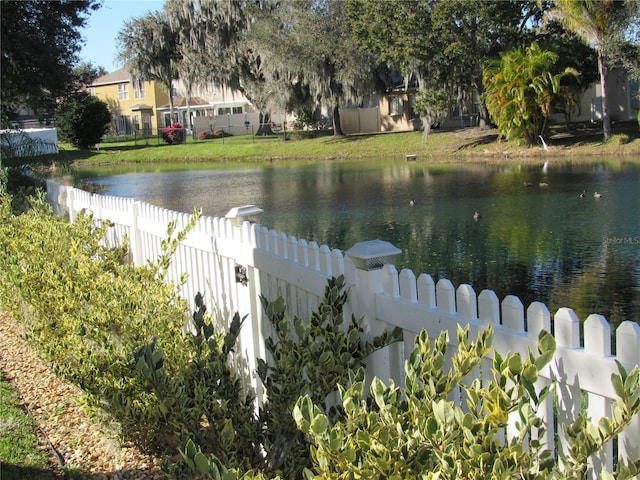 view of water feature