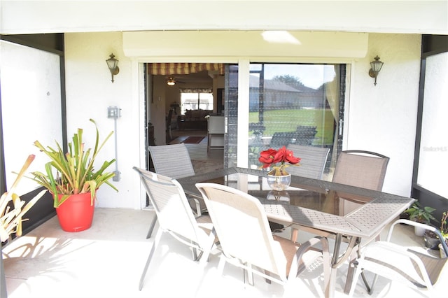 view of sunroom / solarium