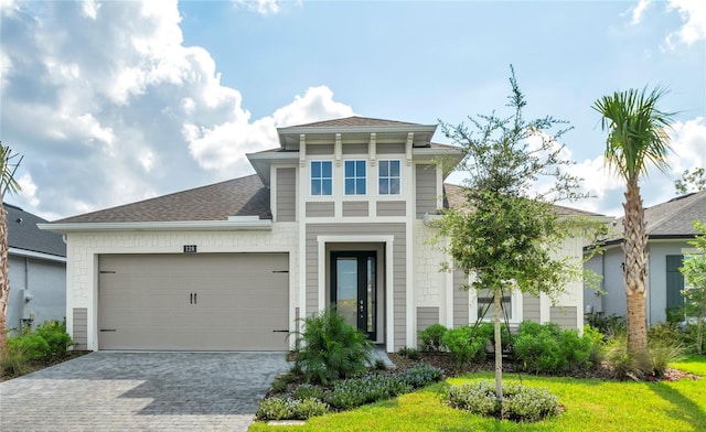 view of front of house featuring a garage