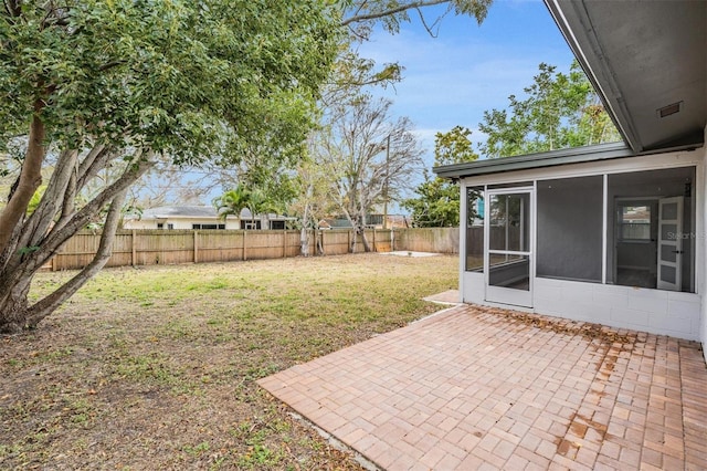 view of yard featuring a patio area