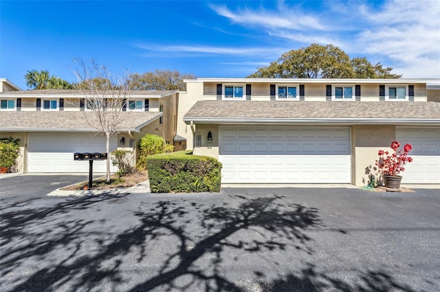 view of property with a garage