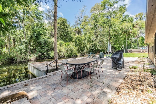 8952 W White Dogwood Dr, Homosassa, FL 34448 - view of patio / terrace featuring outdoor dining area and a grill
