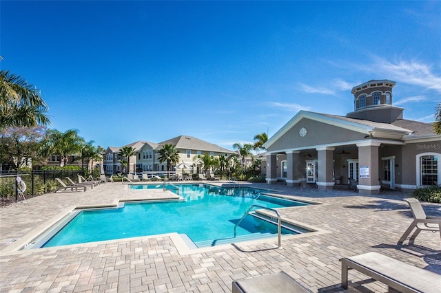 view of pool with a patio area