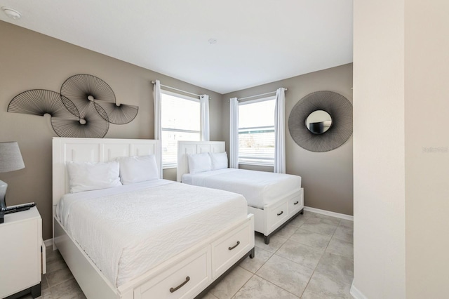 view of tiled bedroom