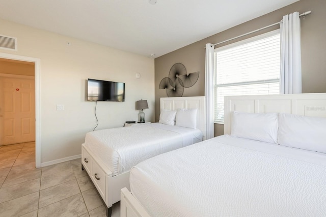 view of tiled bedroom