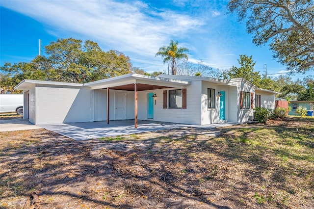 view of ranch-style home