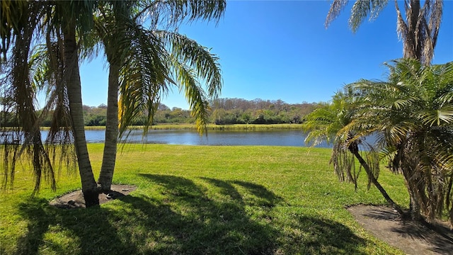 view of property view of water