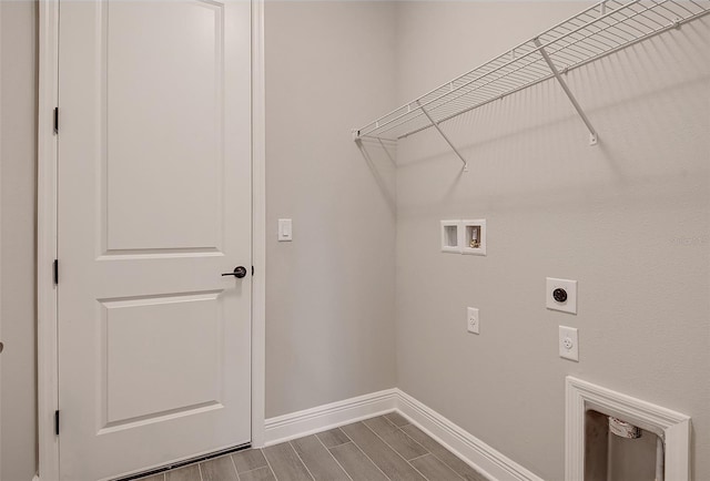 washroom featuring washer hookup and hookup for an electric dryer