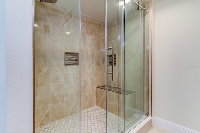 bathroom with walk in shower