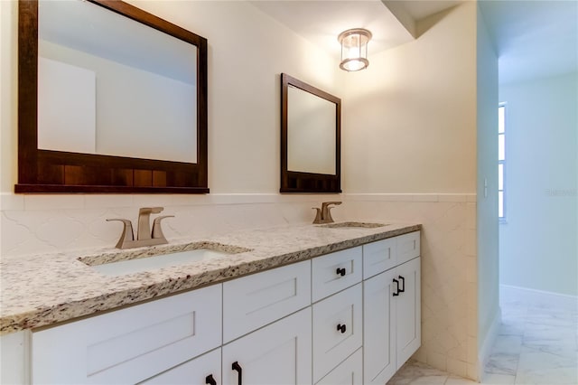 bathroom with vanity