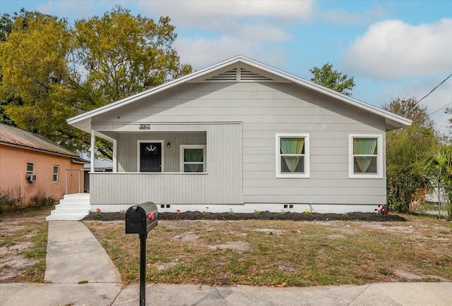 bungalow featuring a porch