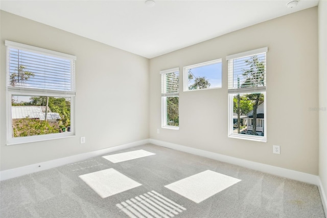 view of carpeted empty room