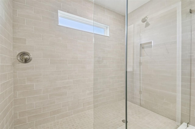 bathroom with walk in shower