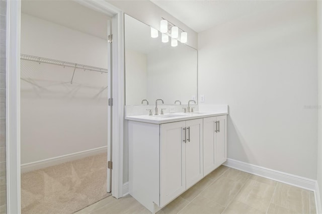 bathroom with vanity