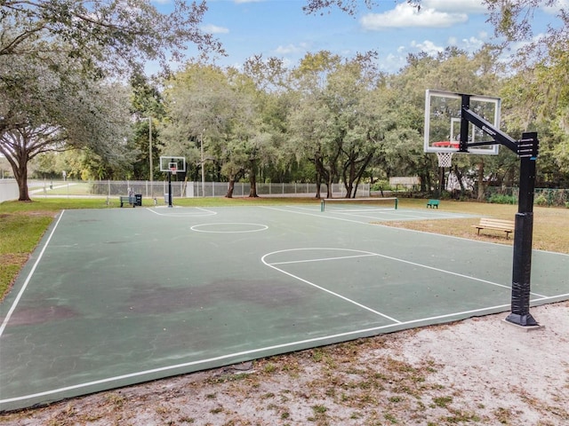 view of sport court