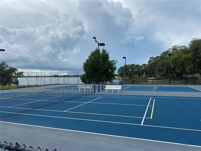 view of tennis court