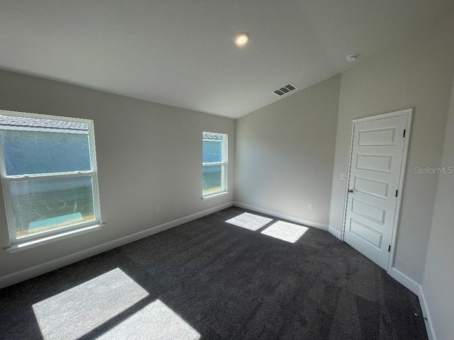 view of carpeted empty room