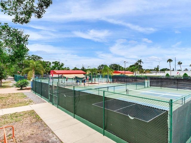 view of sport court