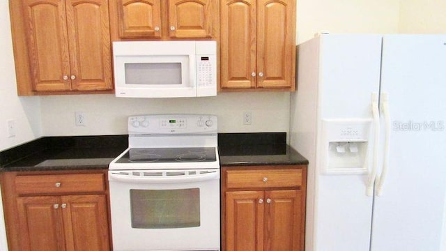 kitchen with white appliances