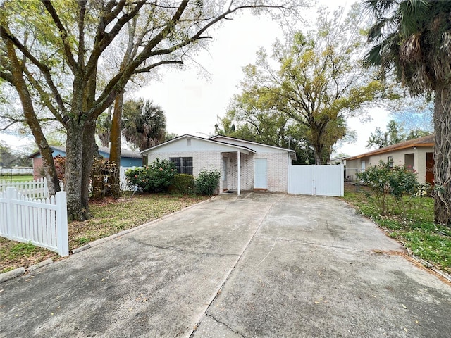 view of ranch-style house