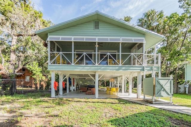 14640 W Black Creek Dr, Crystal River, FL 34429 - back of house featuring a patio area and a carport