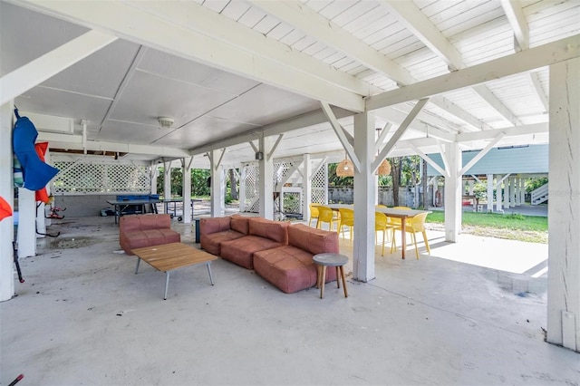 14640 W Black Creek Dr, Crystal River, FL 34429 - view of patio featuring outdoor lounge area and outdoor dining area