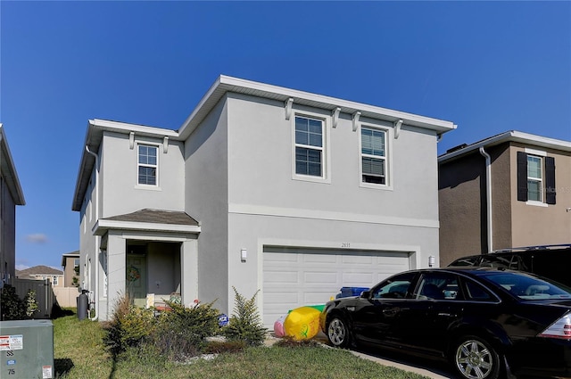 view of front of house featuring a garage